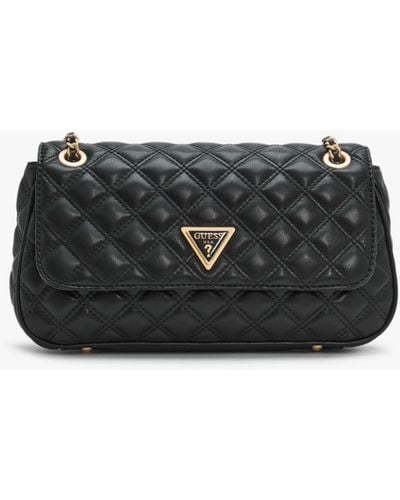 Guess Giully Black Quilted Cross-body Bag