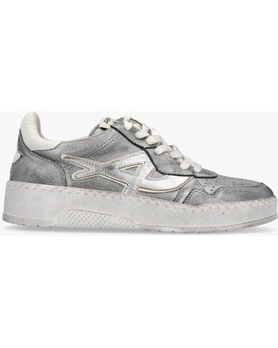 Ash Starlight Bis Dark Silver White Leather Sneakers