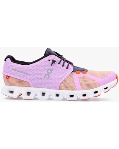 On Shoes Women's Cloud 5 Plush Fiji Rose Trainers - Purple