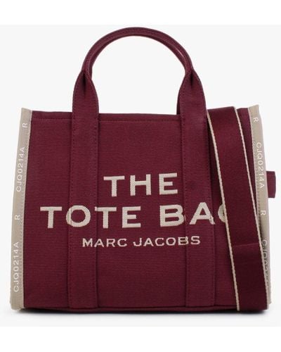 Marc Jacobs The Jacquard Small Traveller Merlot Tote Bag - Purple