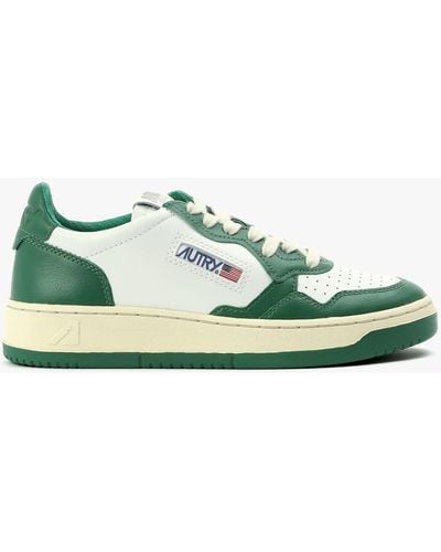 Autry S Medalist Low Leather Sneakers - Green