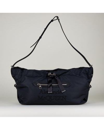 Alexander McQueen Medium Logo Bundle Black Shoulder Bag - Multicolour