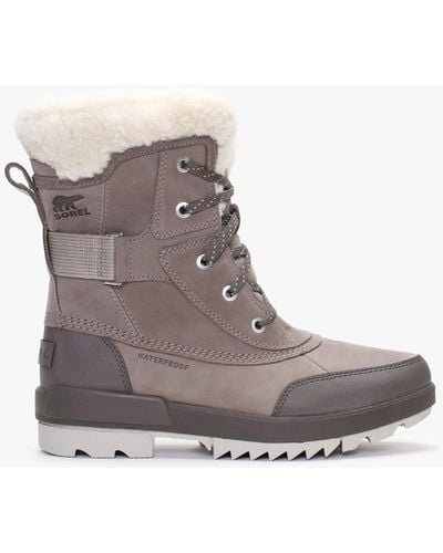Sorel Torino Ii Omega Taupe Major Leather Parc Boots - Brown
