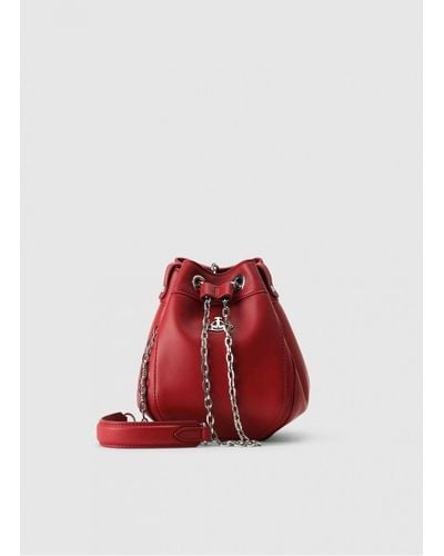 Vivienne Westwood Women's Chrissy Bucket Cross Body Bag - Red