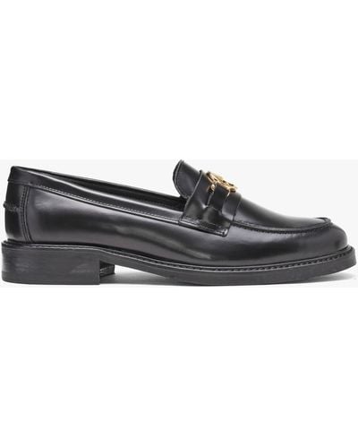 Barbour Barbury Black Leather Loafers