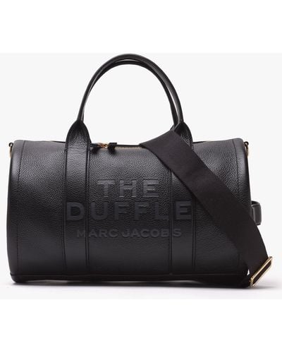Marc Jacobs The Leather Large Black Duffle Bag