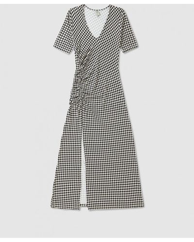 Black And White Checkered for | off Up - Women 71% Dresses Lyst to