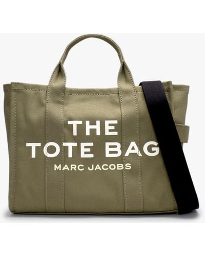 Marc Jacobs Women's The Small Traveler Slate Canvas Tote Bag - Green