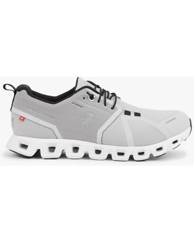 On Shoes Cloud 5 Waterproof Low-top Mesh Trainers - Grey