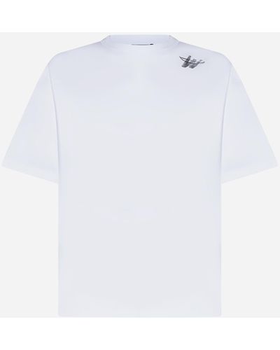 we11done Logo Cotton T-shirt - White