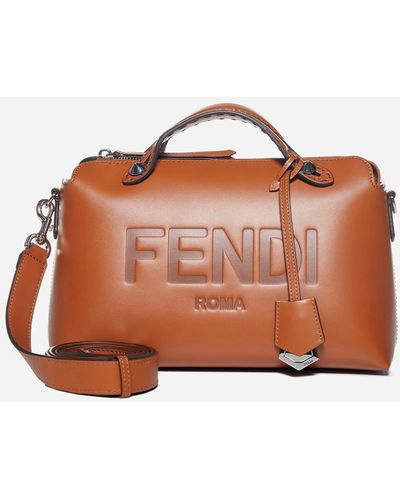 Fendi By The Way Leather Medium Bag - Brown