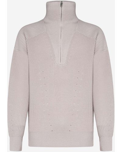 Isabel Marant Benny Merino Wool Sweater - White