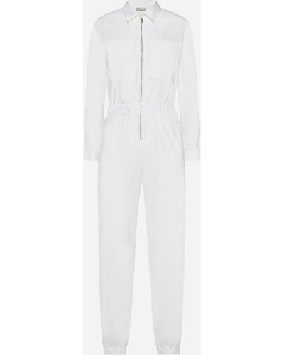 Blanca Vita Trhyco Cotton-blend Jumpsuit - White