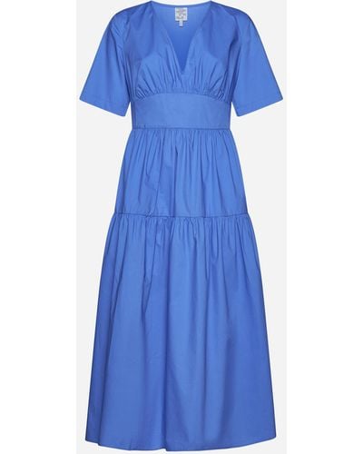 Baum und Pferdgarten Aeva Cotton Long Dress - Blue