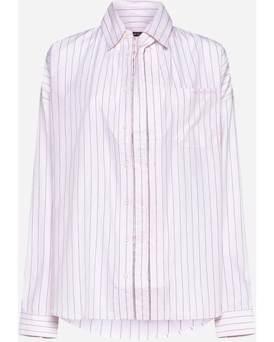 Y. Project Pinstriped Cotton Shirt - Pink