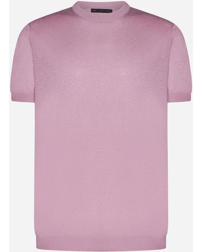 Low Brand Silk And Linen Sweater - Pink