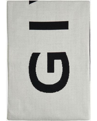 Givenchy Logo Jacquard Wool Scarf - Grey