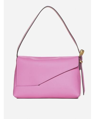 Wandler Oscar Leather Baguette Bag - Pink