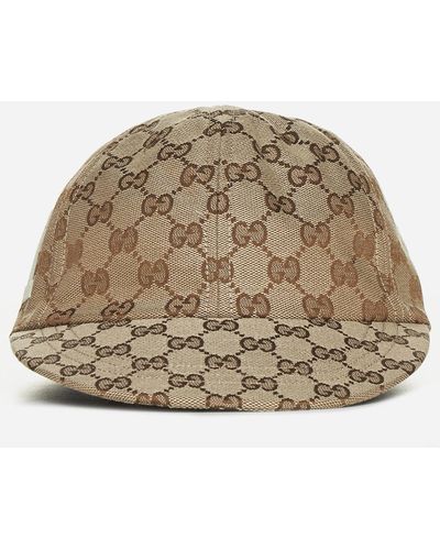 Gucci Beige Canvas Purple Webstripe Baseball Cap M