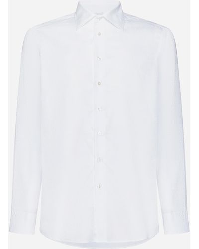Etro Paisley Print Cotton Shirt - White