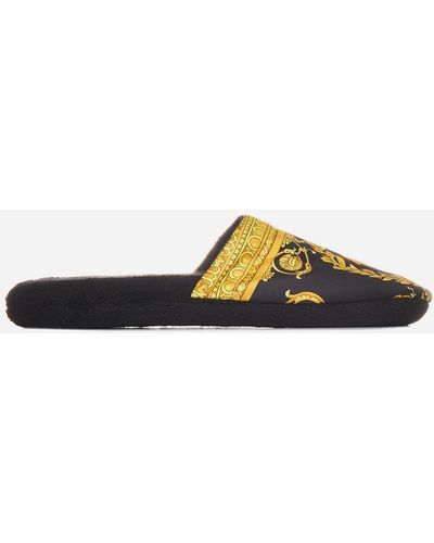 Versace I Love Baroque Cotton Slippers - Multicolor