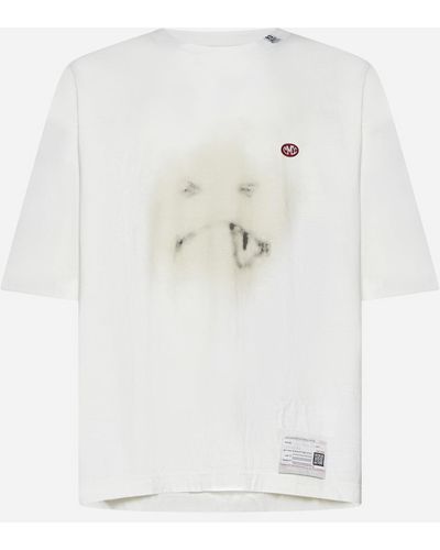 Maison Mihara Yasuhiro Smily Face Cotton T-shirt - White