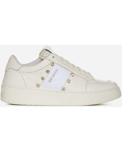 SAINT SNEAKERS Golf Club Leather Trainers - White