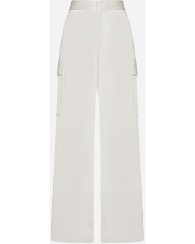 Filippa K Cotton And Linen Cargo Pants - White