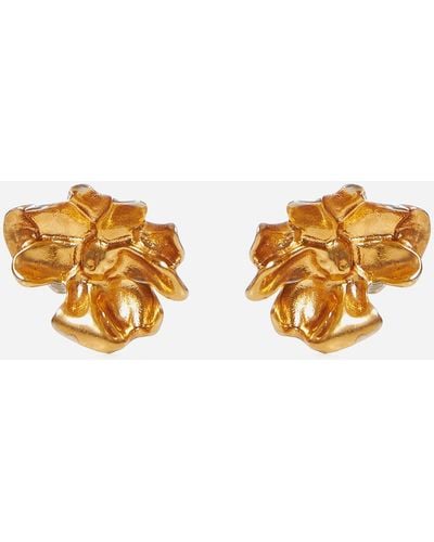 Marni Floral Earrings - Metallic