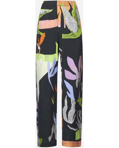 Stine Goya Fatou Print Viscose-blend Trousers - Multicolour