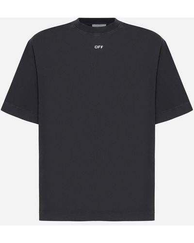 Off-White c/o Virgil Abloh S. Mattew Cotton T-shirt - Black