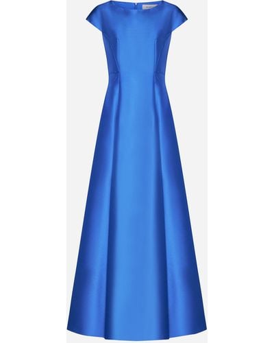 Blanca Vita Arnica Satin Gown - Blue