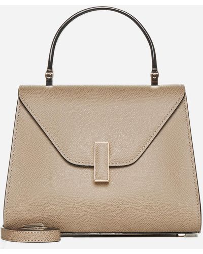 Valextra Iside Mini Leather Bag - Natural