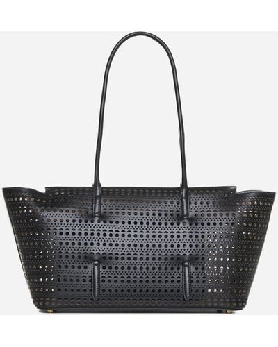 Alaïa Neo Mina 32 Vienne Leather Bag - Black