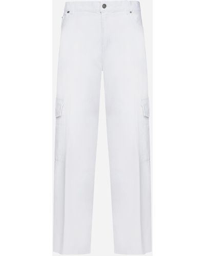 Haikure Bethany Cargo Jeans - White
