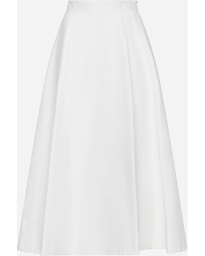 Blanca Vita Gengy Cotton Midi Skirt - White