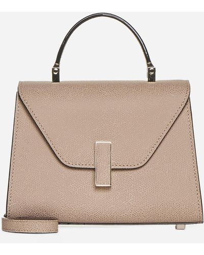 Valextra Iside Micro Leather Bag - Natural