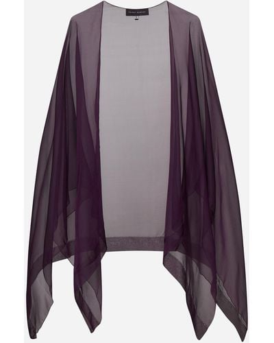 Talbot Runhof Silk Stole - Purple