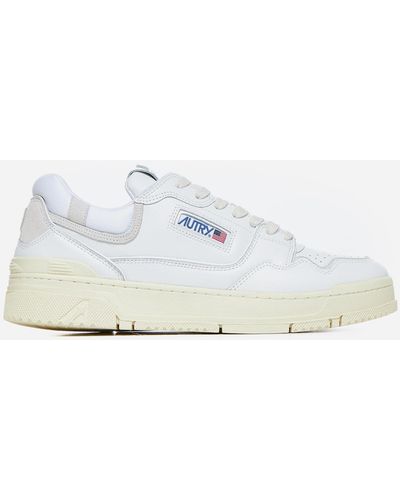 Autry Clc Leather Trainers - White