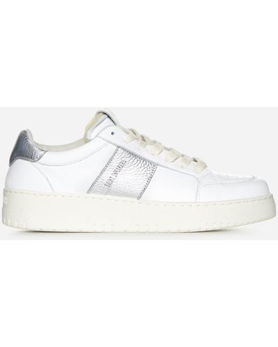 SAINT SNEAKERS Tennis Leather Trainers - Natural