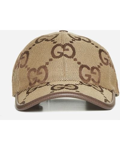 Gucci GG Cotton-blend Baseball Cap - Natural