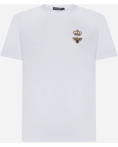 Dolce & Gabbana Pattern T-Shirt - White