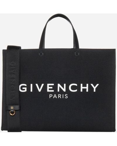 Givenchy G Medium Canvas Tote Bag - Black