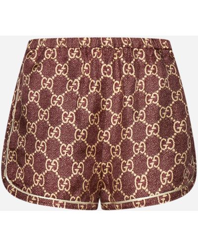 Gucci GG Supreme Silk Shorts - Multicolour