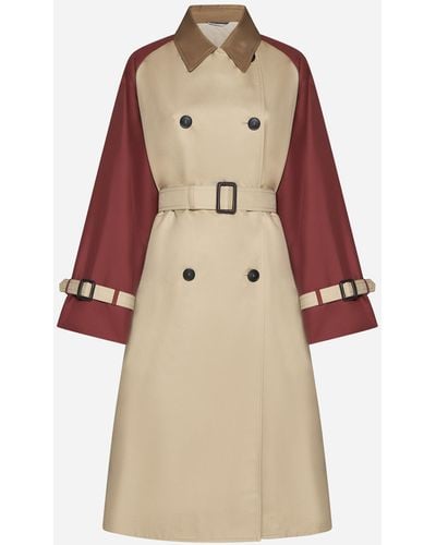 Weekend by Maxmara Canasta Cotton-blend Trench Coat - Natural