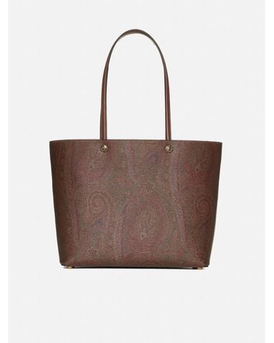 Etro Essential Large Canvas Tote Bag - Brown