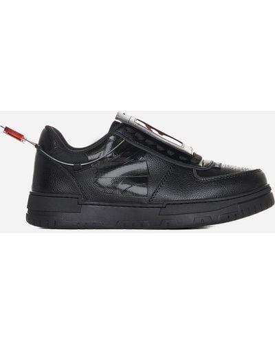 44 Label Group Avril Faux Leather Sneakers - Black