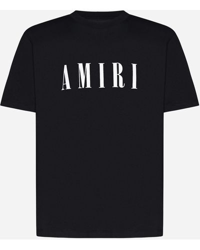 Amiri T-Shirt With Logo - Black