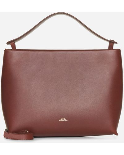 A.P.C. Ashley Leather Bag - Brown