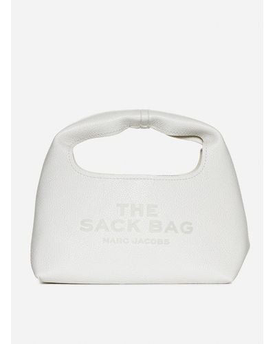 Marc Jacobs The Mini Sack Leather Bag - White